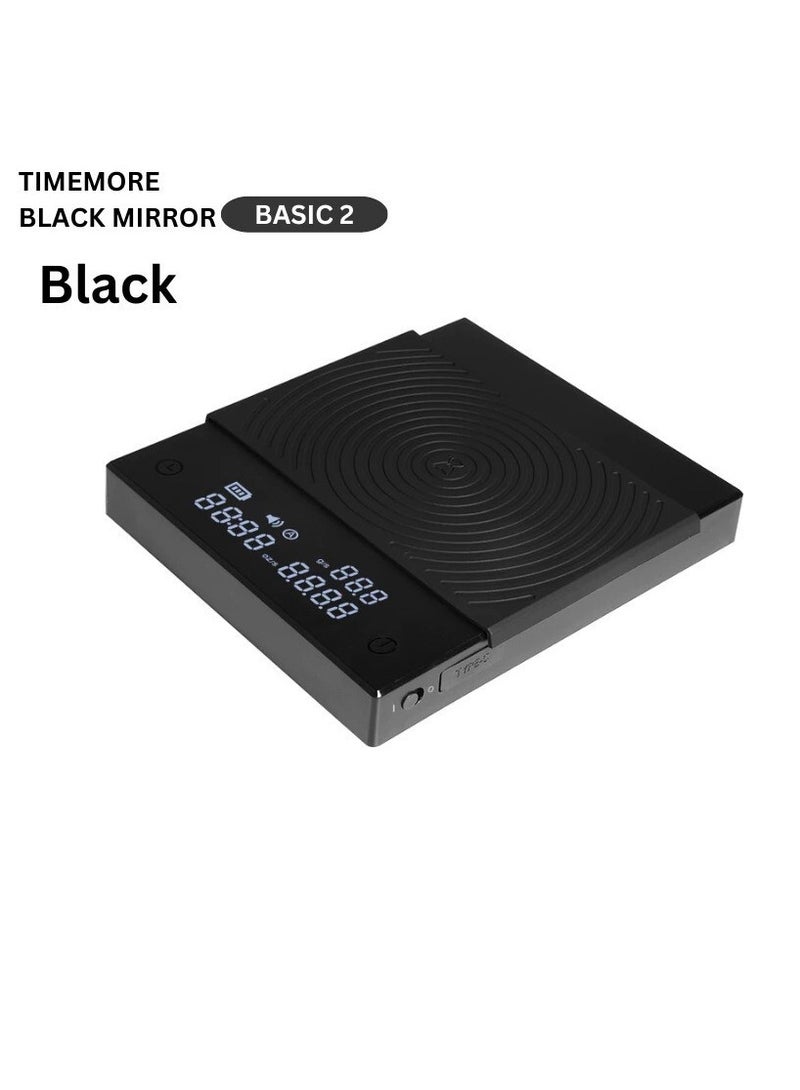 TIMEMORE Black Mirror Basic 2 Mini Coffee Electronic Scale Espresso Pour-Over Scale - Image 1